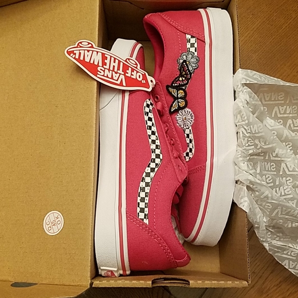 vans with butterflies and flowers